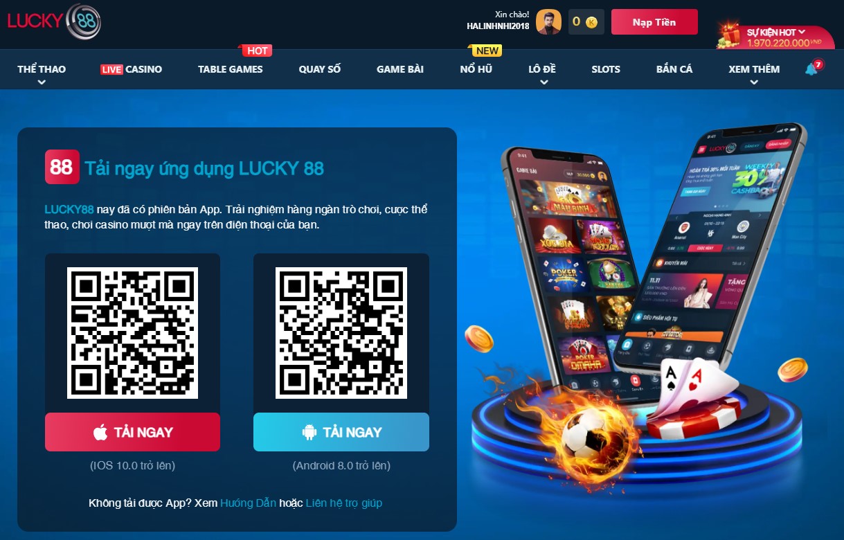 Tải app Lucky88 cho Android có biểu tượng con rô bốt.